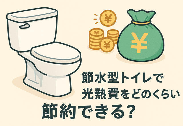 節水型トイレで光熱費をどのくらい節約できる？