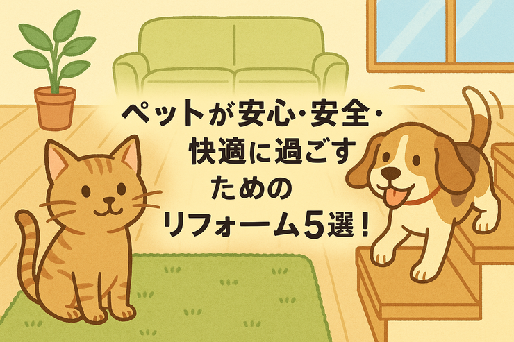 ペットが安心・安全・快適に過ごすためのリフォーム5選！